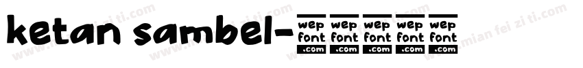 ketan sambel字体转换